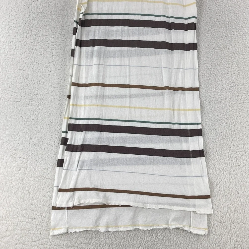 Free People White Too Legit Maxi Side Slit Tunic Dress‎ Womens SS Size Medium